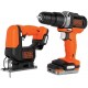 Set Black&Decker BDCK122S1S