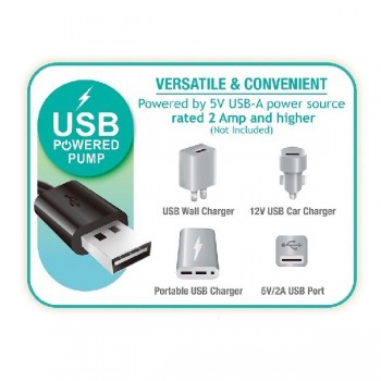 Saltea VELUR cu pompa USB FastFill, Prestige Mid-Rise Airbed