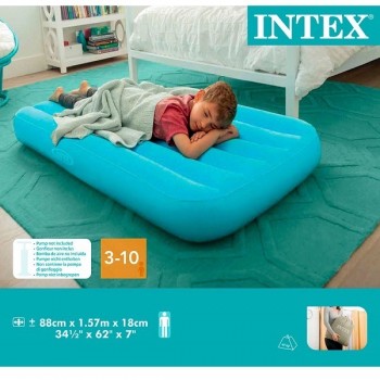 Saltea copii VELUR (gonflabila) 88x157x18cm, Cozy Kidz Intex 66803