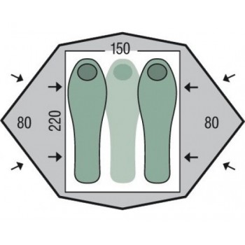 Палатка Pinguin Gemini 150 Extreme