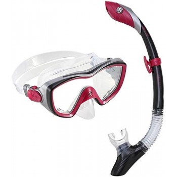 Mască de scufundări și snorkel Aqualung Combo Bonita Dark